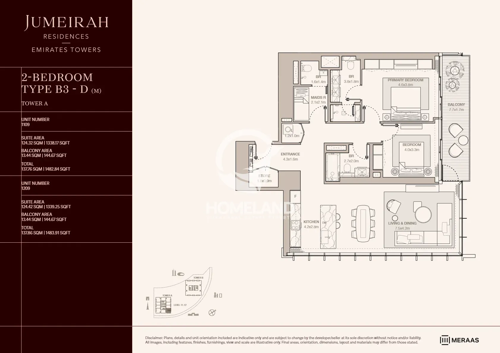 2 BR Type B3-D